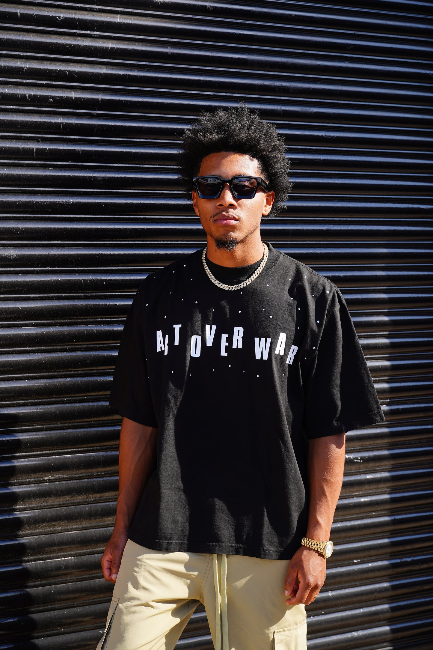 Radiant Rhinestone T-Shirt ( Black )